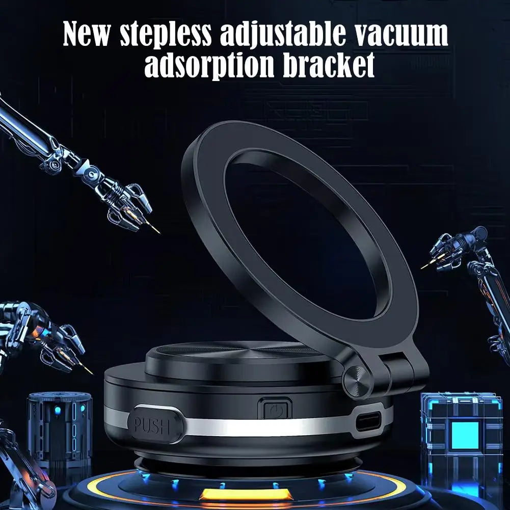 Intelligent Car Mount Mobile Phone Holder Magnetic Black Technology Universal Adsorption Bracket Vacuum Adsorption Stable