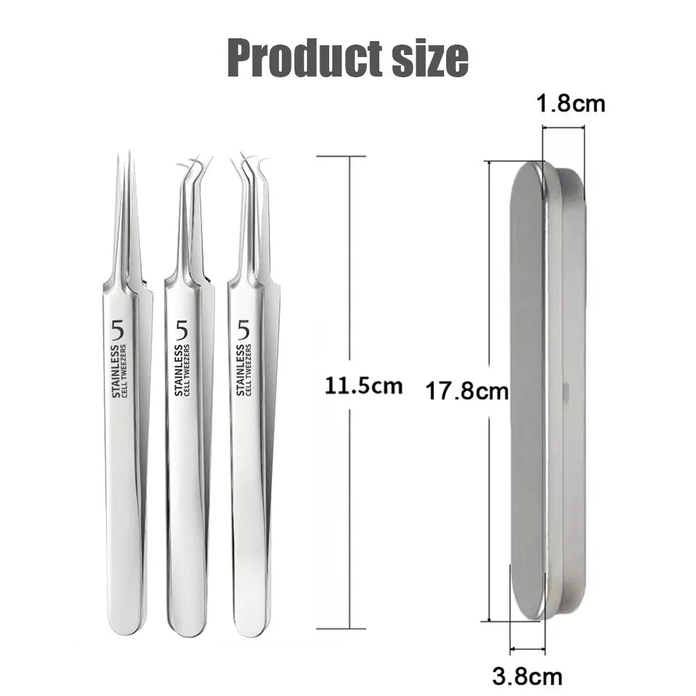 Ultra-fine Cell Pimples Blackhead Clip Tweezers Beauty Salon Remover Acne Needle Blackhead Deep Cleaner Clip Face Skin Care Tool