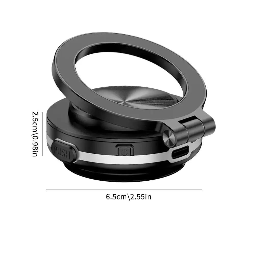 Intelligent Car Mount Mobile Phone Holder Magnetic Black Technology Universal Adsorption Bracket Vacuum Adsorption Stable